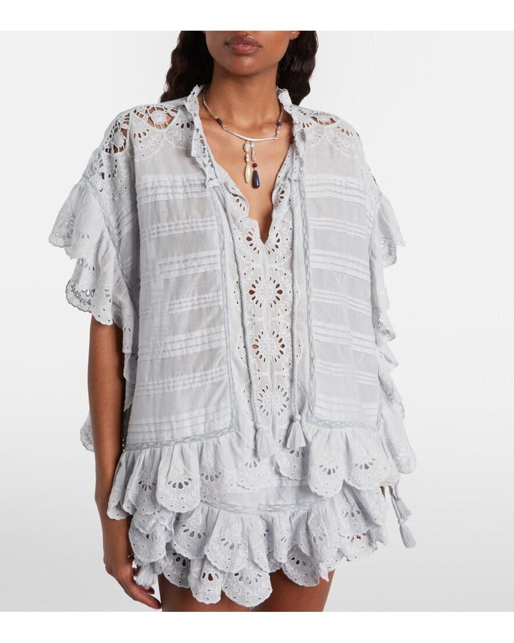 Isabel Marant Blue Marant Étoile Payton Lace Top