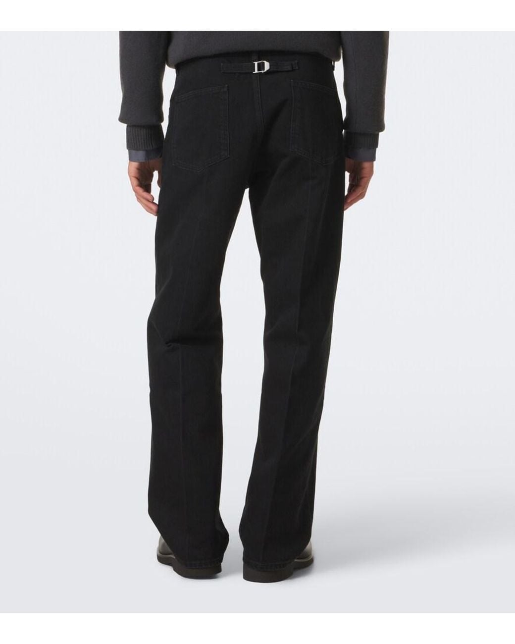 Lemaire Black Straight Jeans for men
