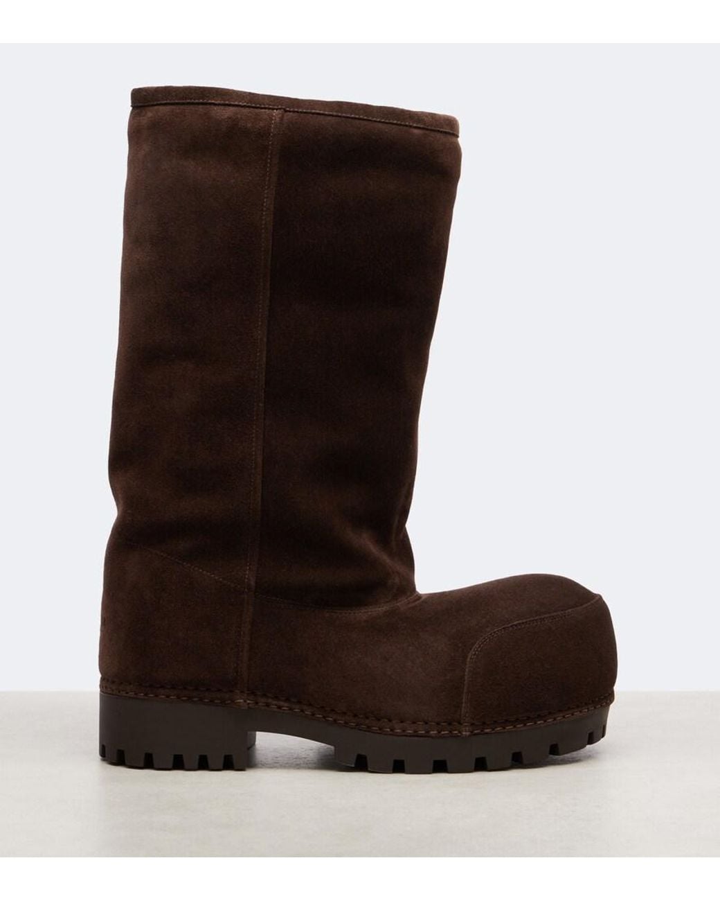 Balenciaga Brown Winter Boots