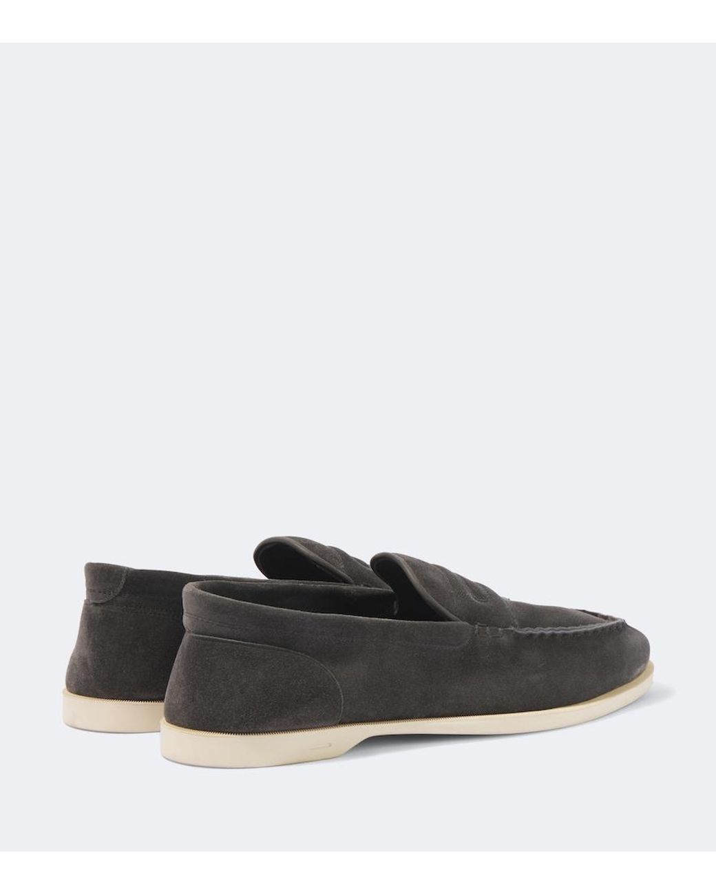 John Lobb Black Pace Suede Loafers for men
