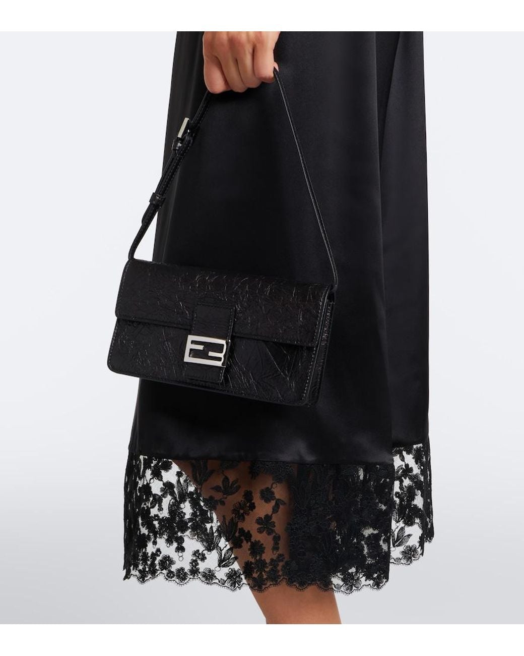 Borsa A Spalla Mini di Fendi in Black