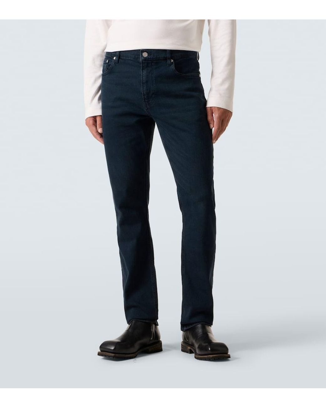 FRAME Blue Modern Straight Jeans for men