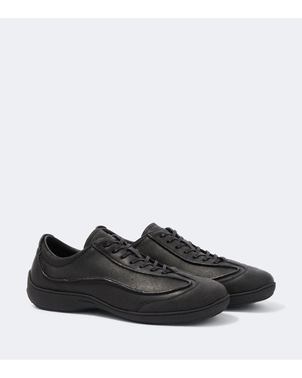 Kiko Kostadinov Black Sargo Leather Sneakers for men