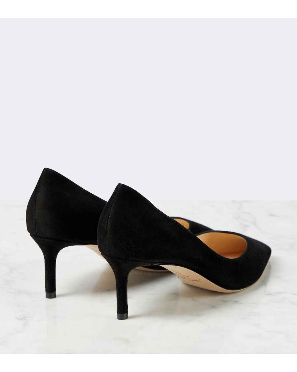 Jimmy Choo Black Romy 60 Suede Pumps