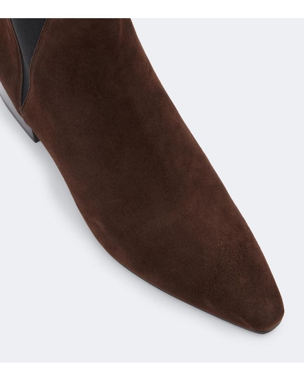 Veronica Beard Brown Astra Suede Chelsea Boots