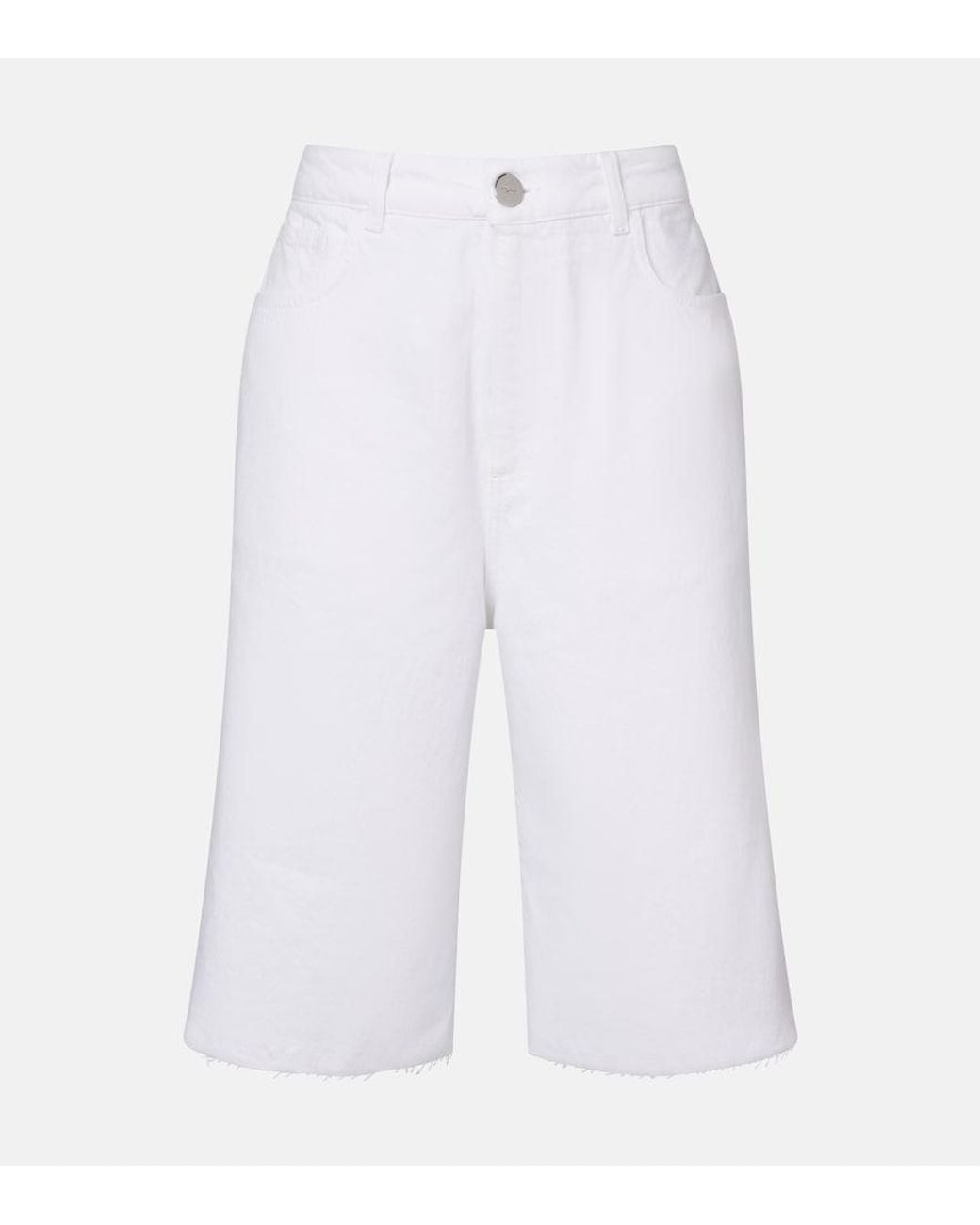 Rohe White Cotton Capri Jeans