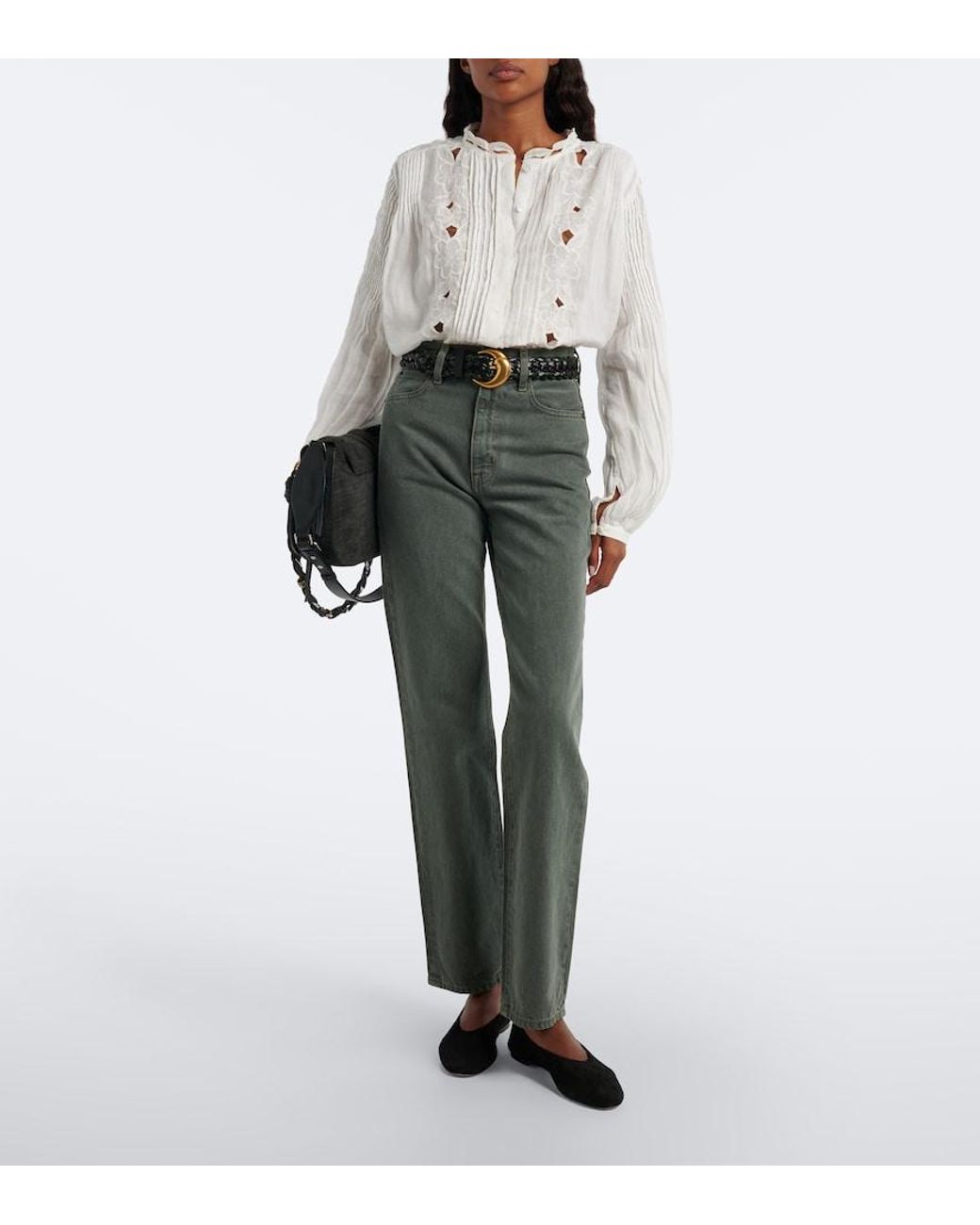 SLVRLAKE Denim Green London Straight Jeans