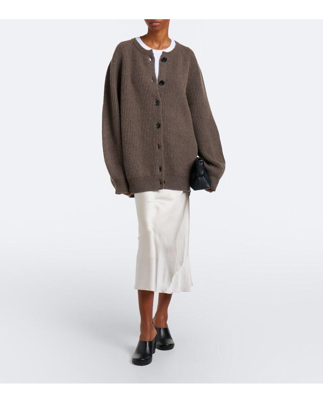 Dorothee Schumacher Natural Sense Of Shine Silk-Blend Satin Slip Skirt