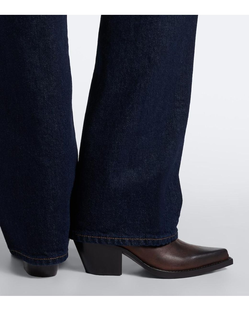 Paris Texas Brown Dallas Leather Cowboy Boots