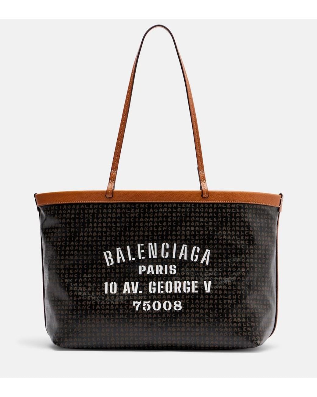 Balenciaga Black Select Medium Canvas Tote Bag