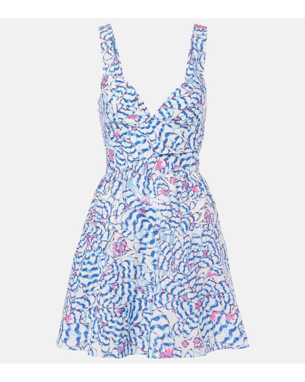 Robe Coco A Imprime Poupette en coloris Blue