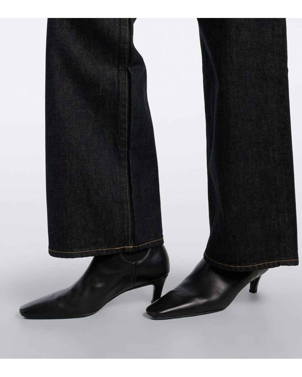 SLVRLAKE Denim Black Grace Wide-Leg Jeans