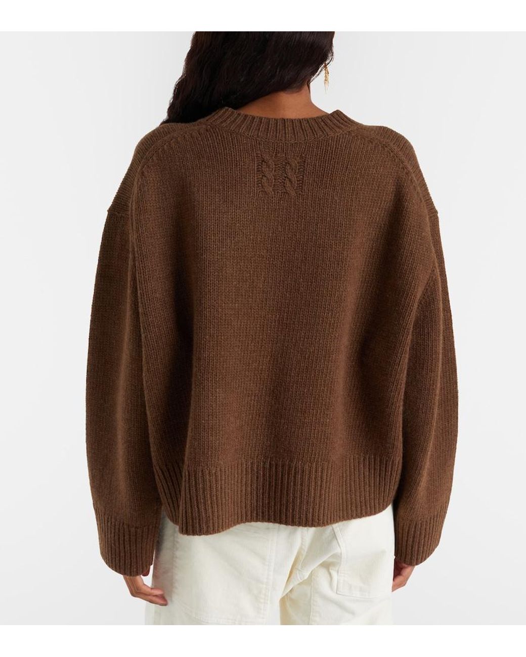 Nili Lotan Brown Josepha Wool Sweater