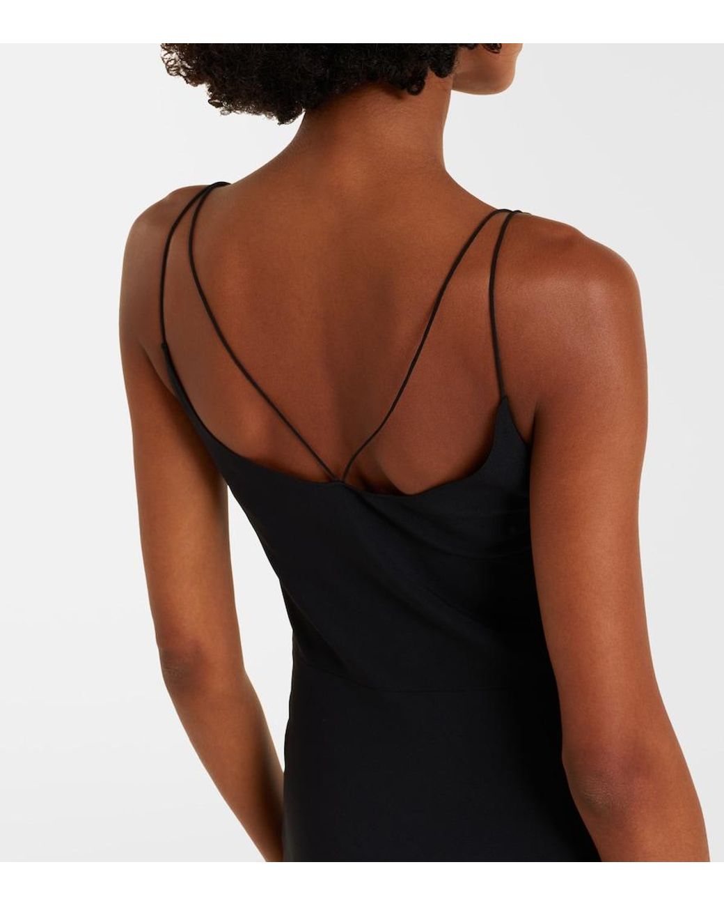 Tom Ford Blue Satin Slip Dress