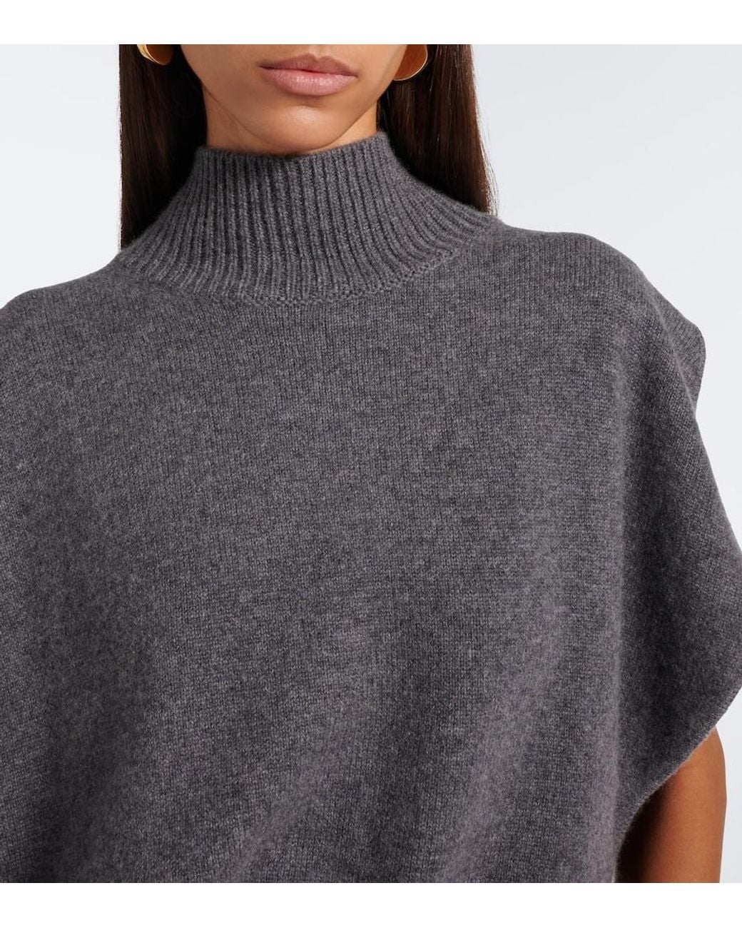 Lisa Yang Gray Zaya Cashmere Sweater