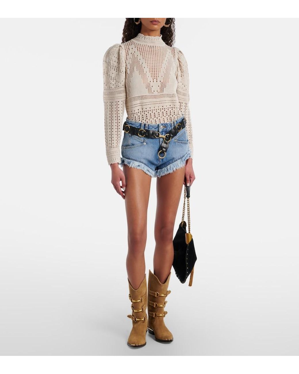 Isabel Marant Brown Mexia 35 Suede Cowboy Boots