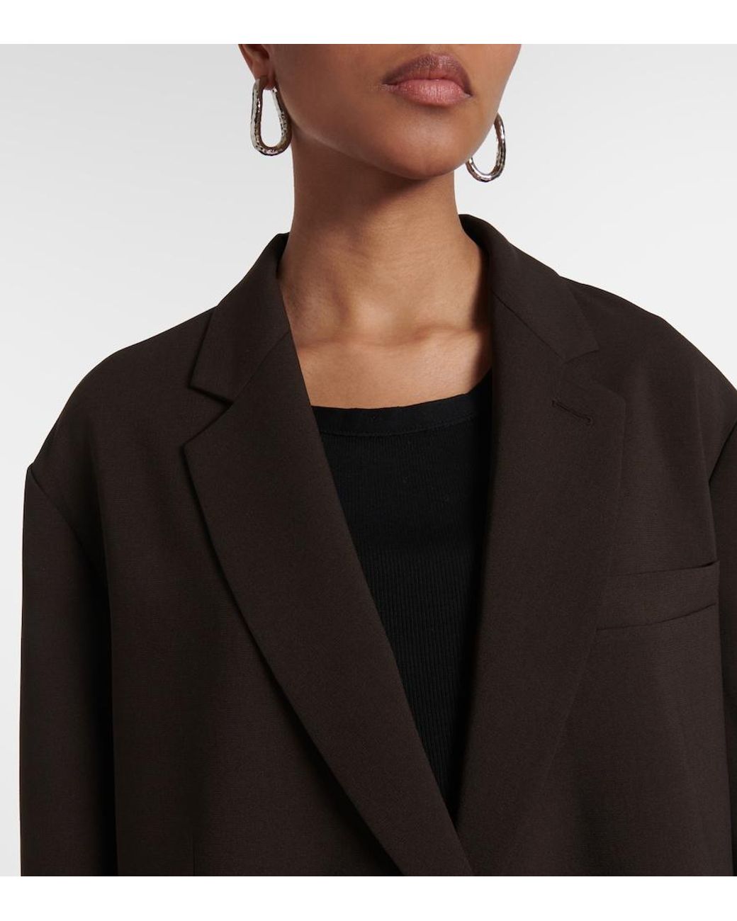 Frankie Shop Brown Bea Oversized Blazer