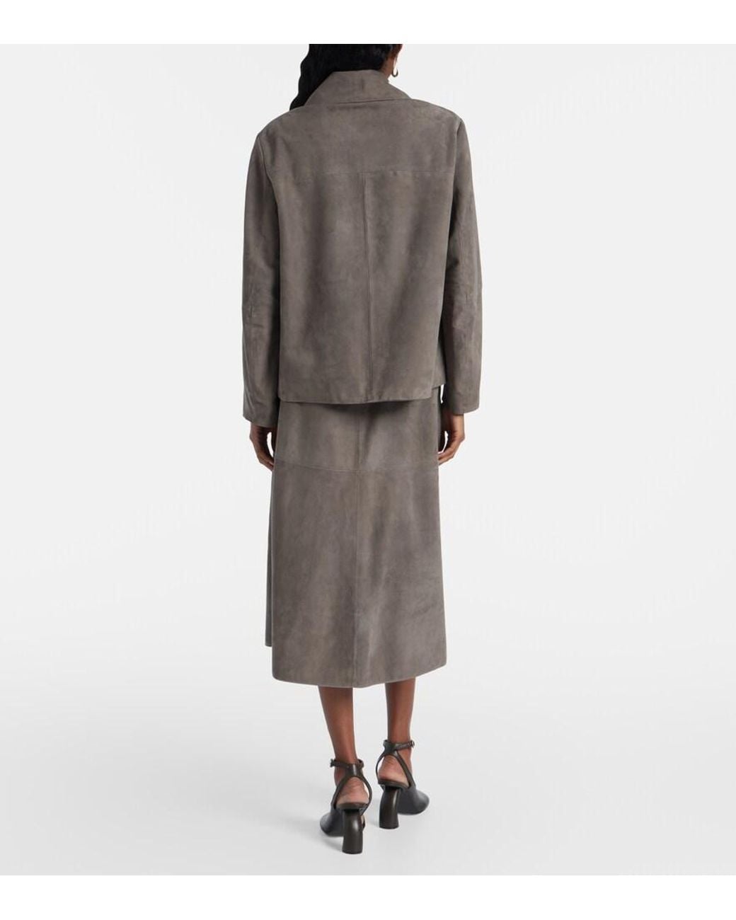 Max Mara Brown Suede Overshirt