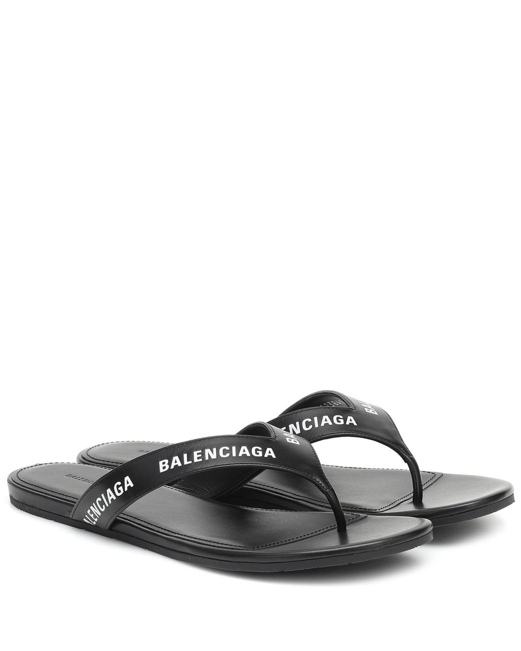 balenciaga logo sandals