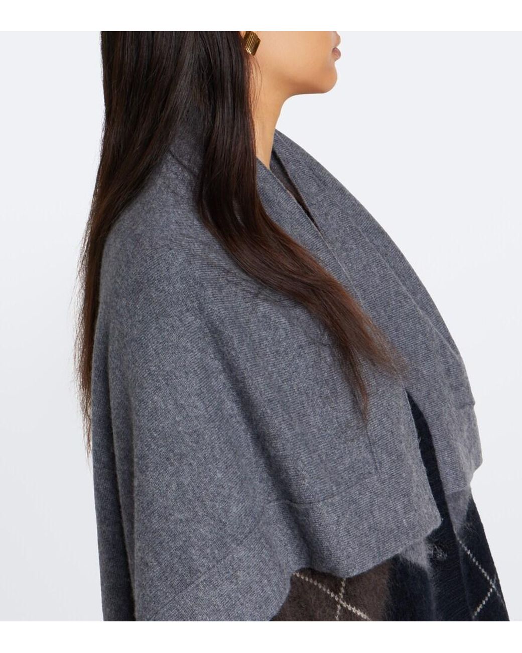 Lisa Yang Black Frieda Cashmere Scarf