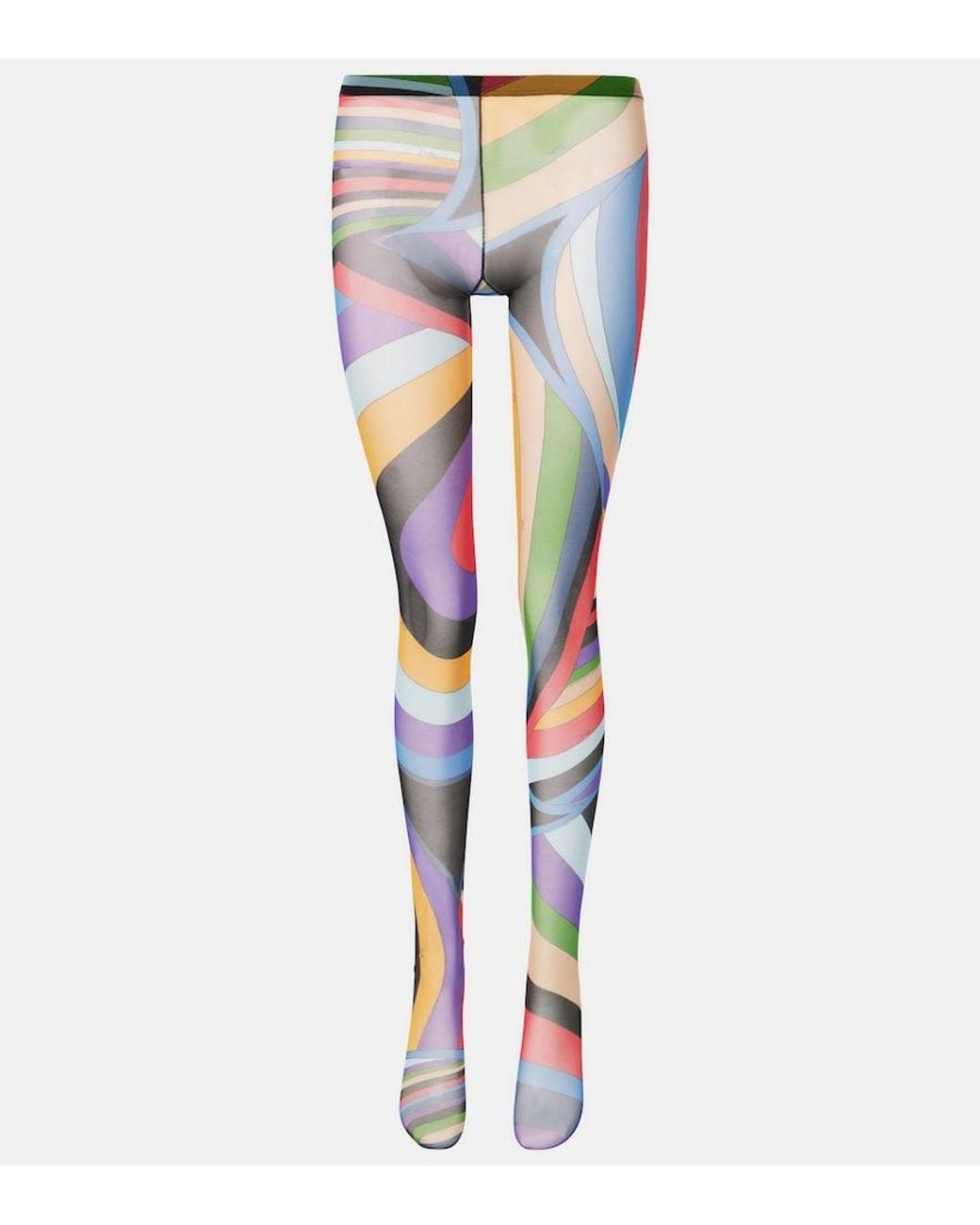 Emilio Pucci Blue Iride Tights
