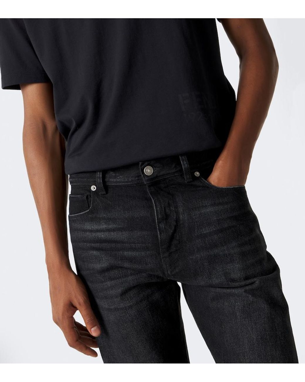 Jeans Rectos Fendi de hombre de color Gray