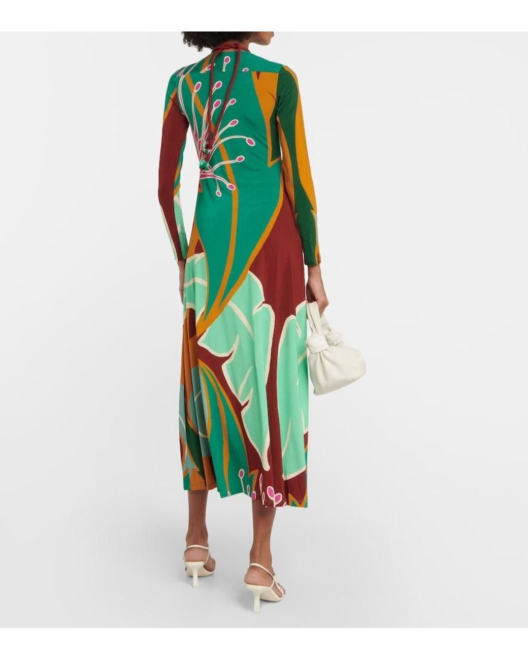Johanna Ortiz Multicolor Printed Maxi Dress