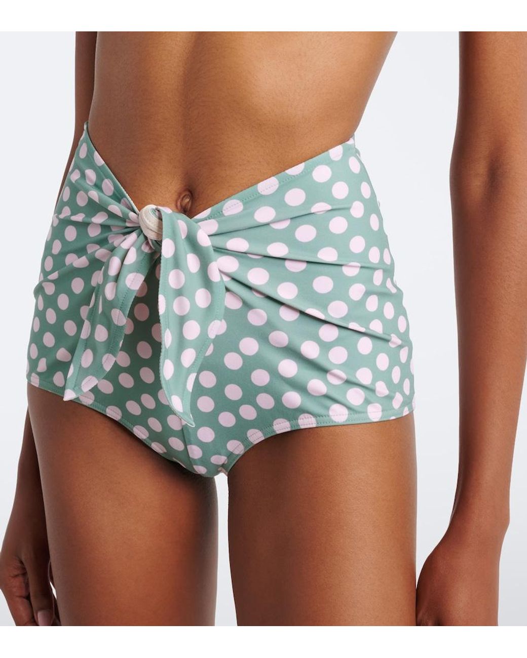 Alaïa Blue Polka-Dot Bikini