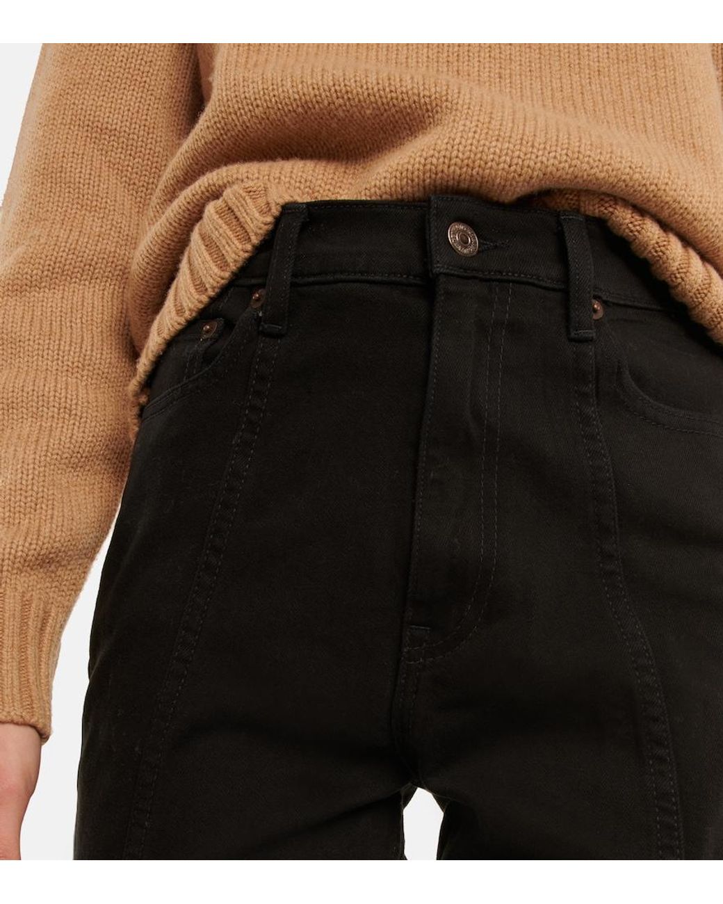 Polo Ralph Lauren Black High-Rise Slim Jeans