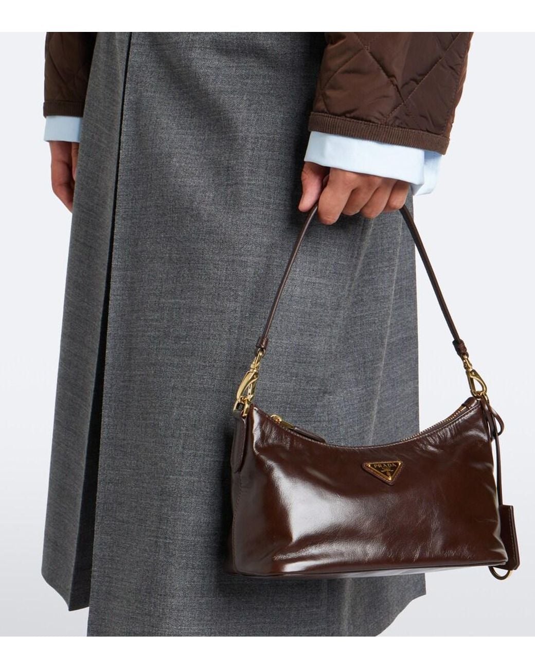 Prada Black Mini Leather Shoulder Bag