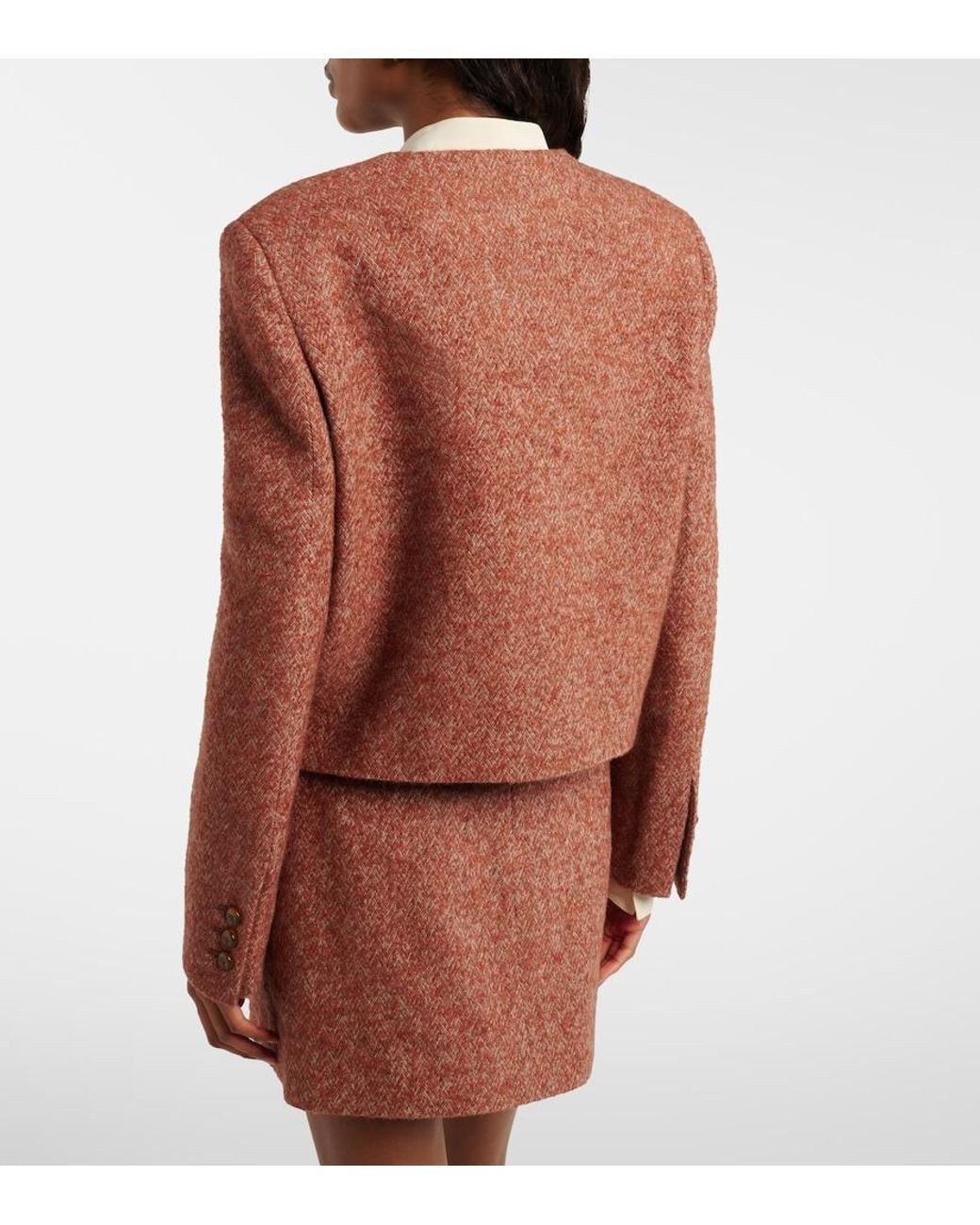 Blazé Milano Brown Shamo Tweed Jacket