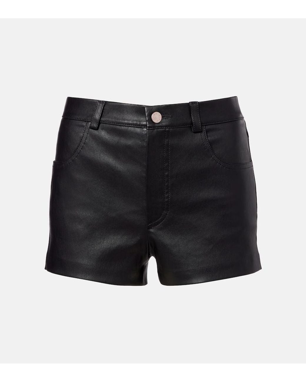 Stouls Black Roxie Leather Shorts