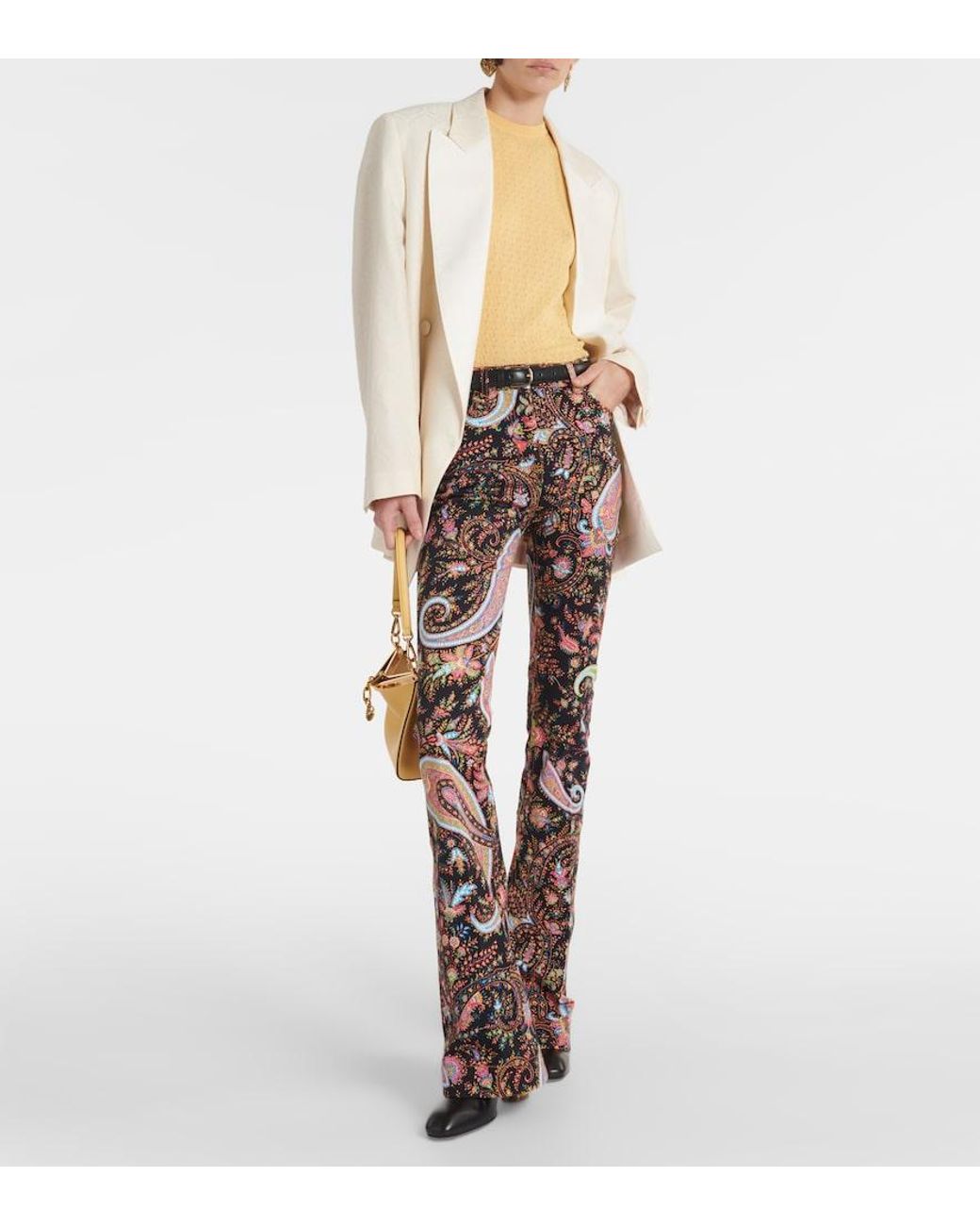 Top De Lana Etro de color Yellow