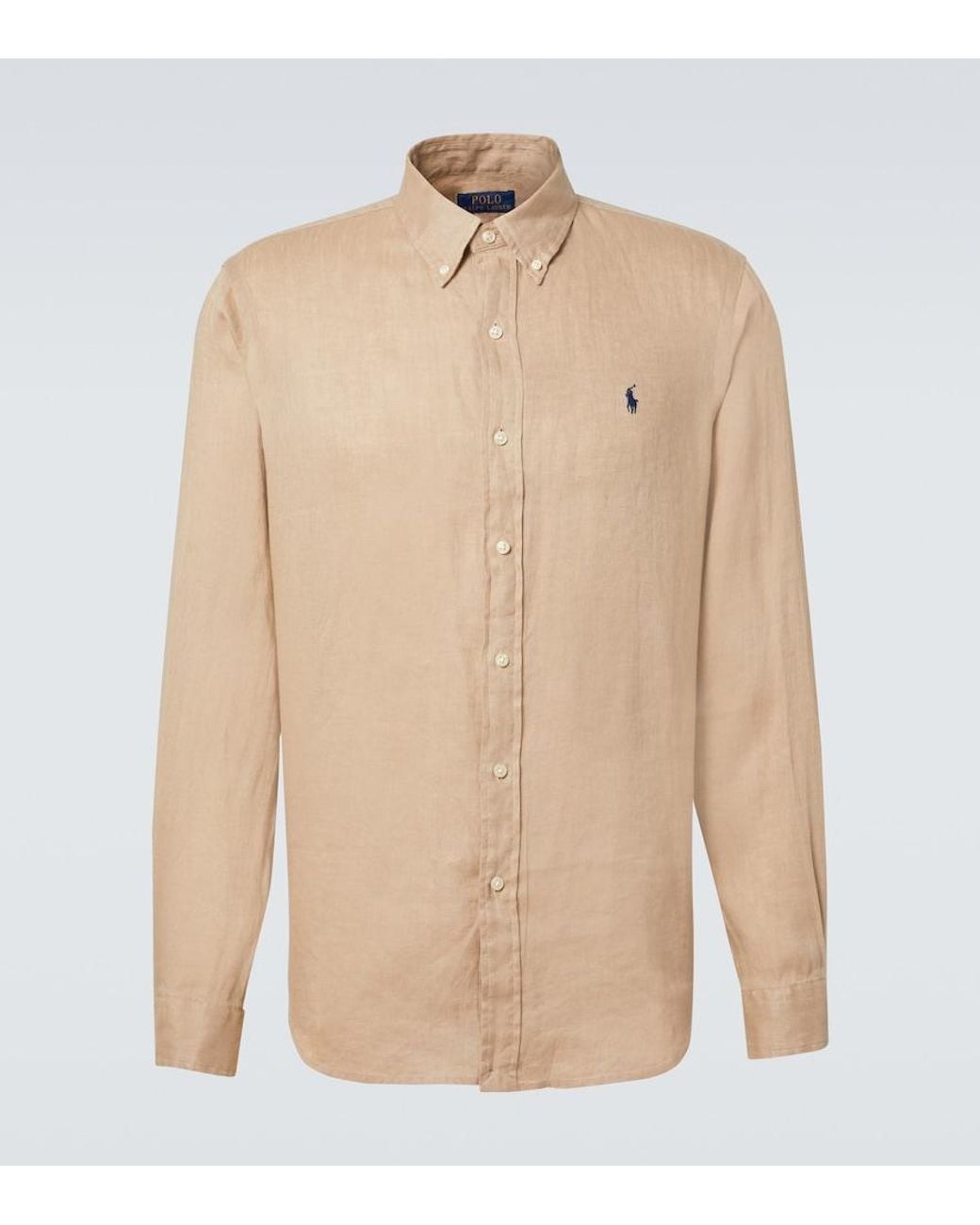 Polo Ralph Lauren Natural Linen Oxford Shirt for men