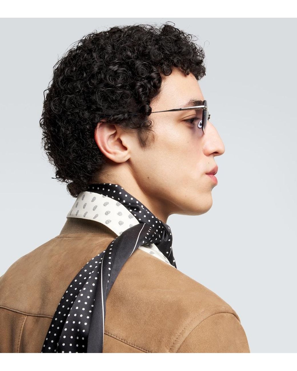 Tom Ford Eckige Sonnenbrille Jake in Blue für Herren
