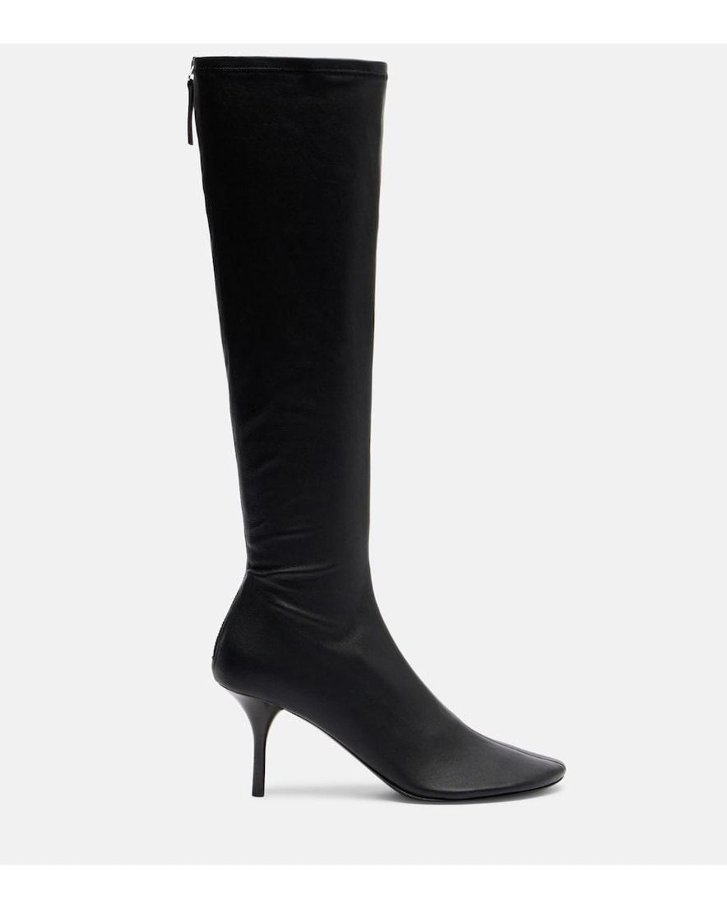 Acne Black 75 Leather Knee-High Boots