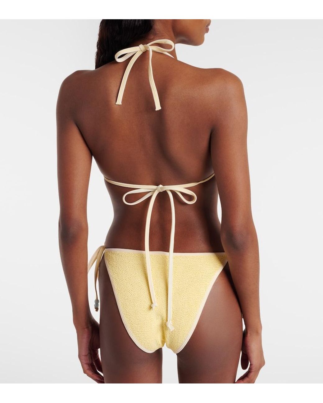 Hunza G Metallic Gina Beaded Bikini