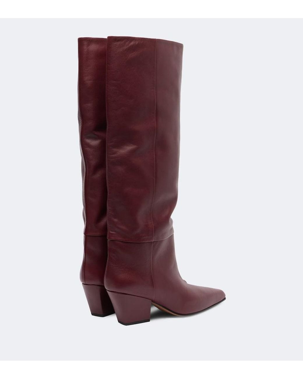 Paris Texas Red Jane 60 Leather Knee-High Boots
