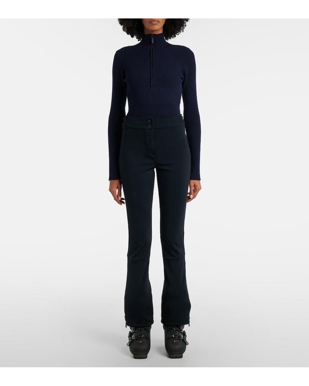 CORDOVA Blue Butte Ribbed-Knit Wool Ski Bodysuit