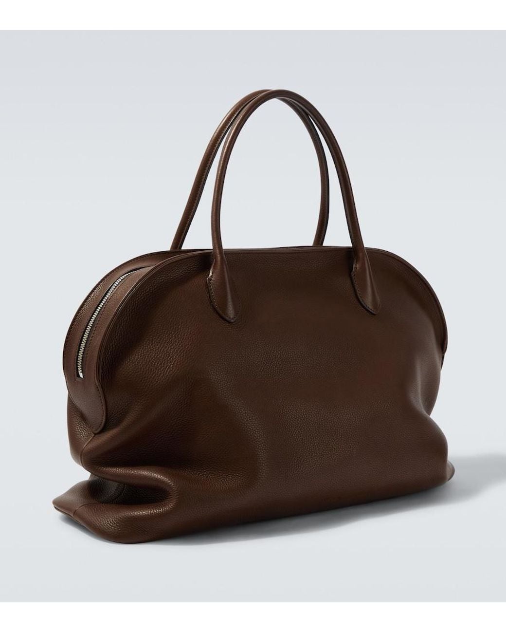 The Row Brown Agnes 16 Leather Top-Handle Bag for men