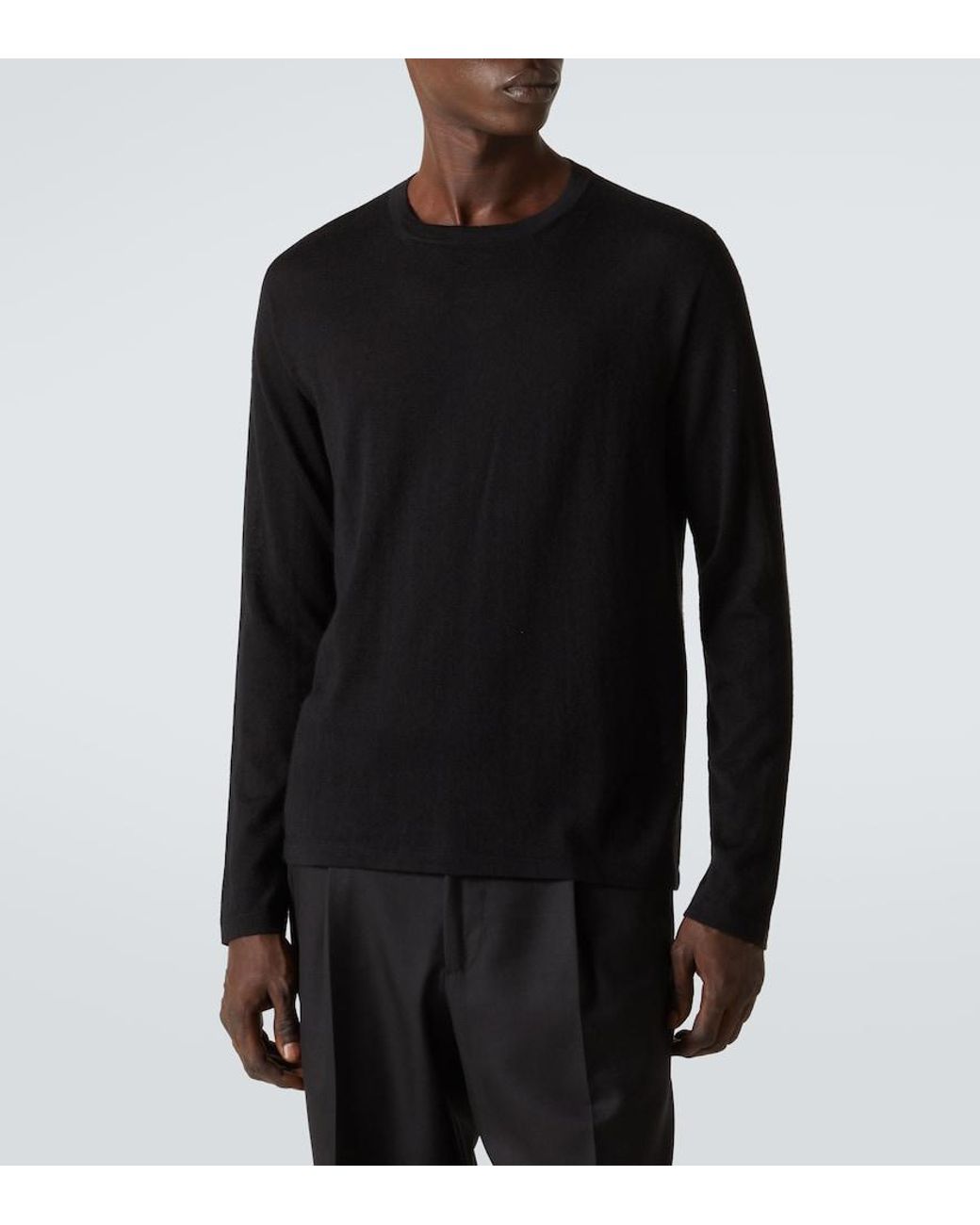 Saman Amel Pullover Petrus Aus Kaschmir Und Seide in Black für Herren