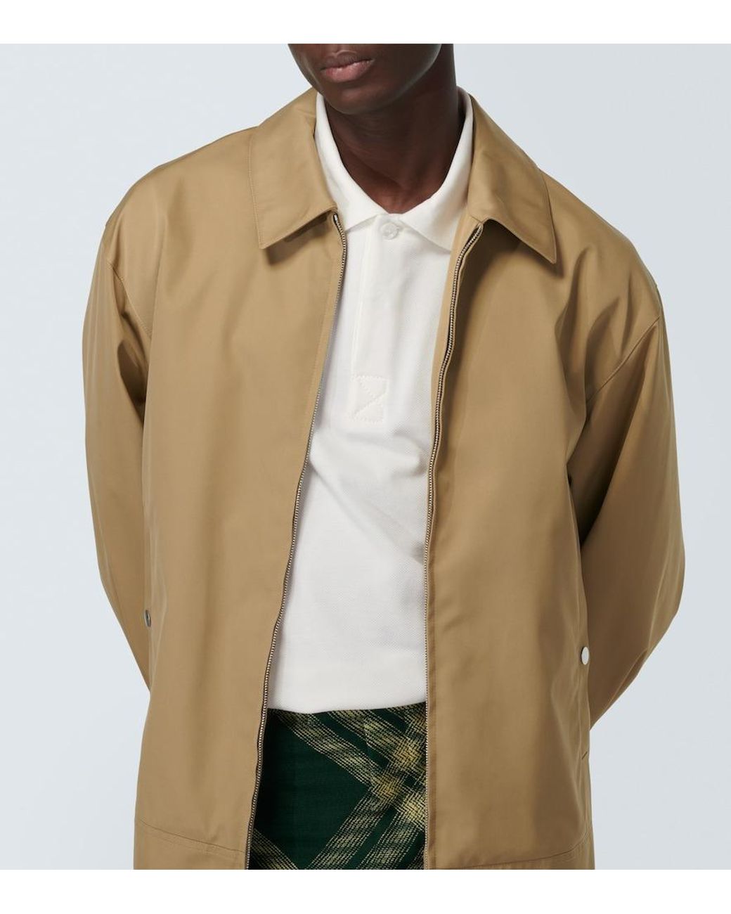 Polo De Algodon Burberry de hombre de color White