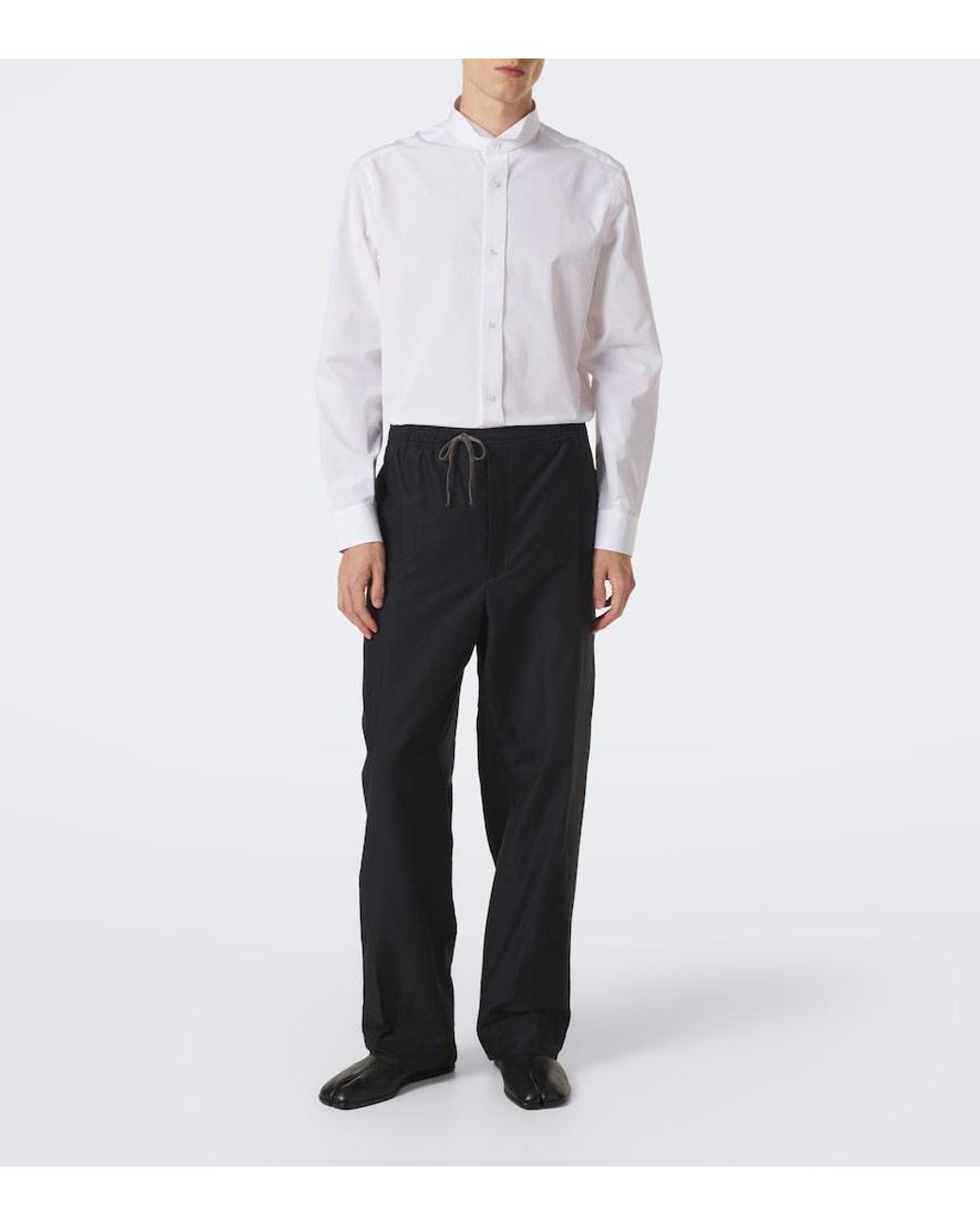 Maison Margiela White Cotton Poplin Shirt for men