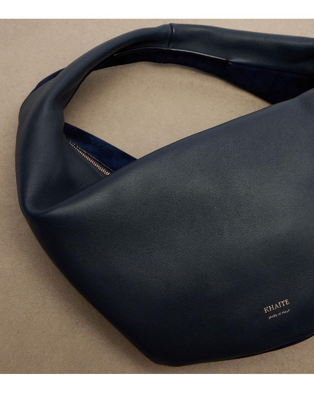 Khaite Blue Olivia Medium Leather Shoulder Bag
