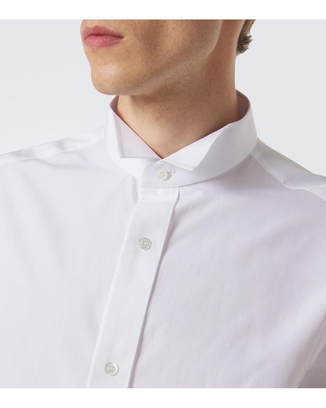 Maison Margiela White Cotton Poplin Shirt for men