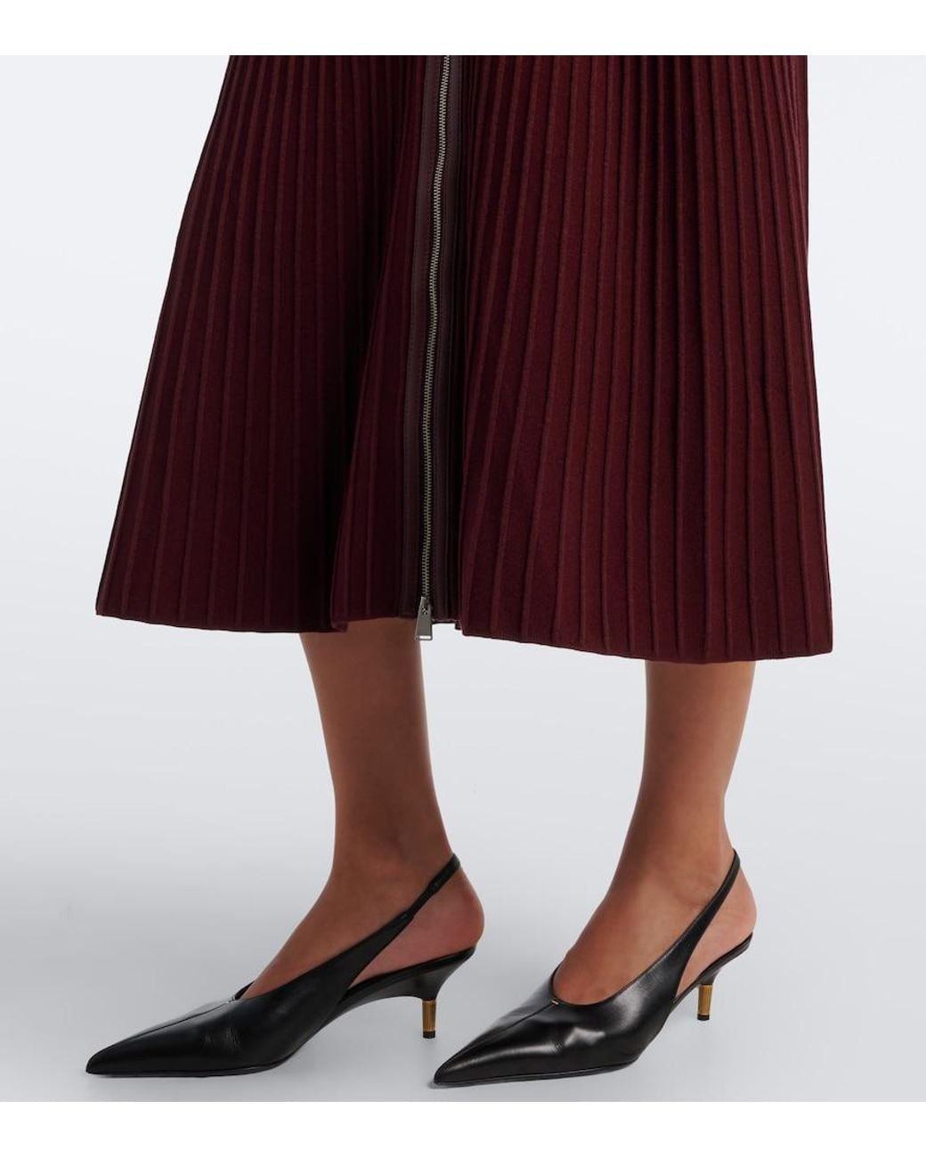 Jonathan Simkhai Purple Ismelle Belted Ribbed-Knit Shirt Dress