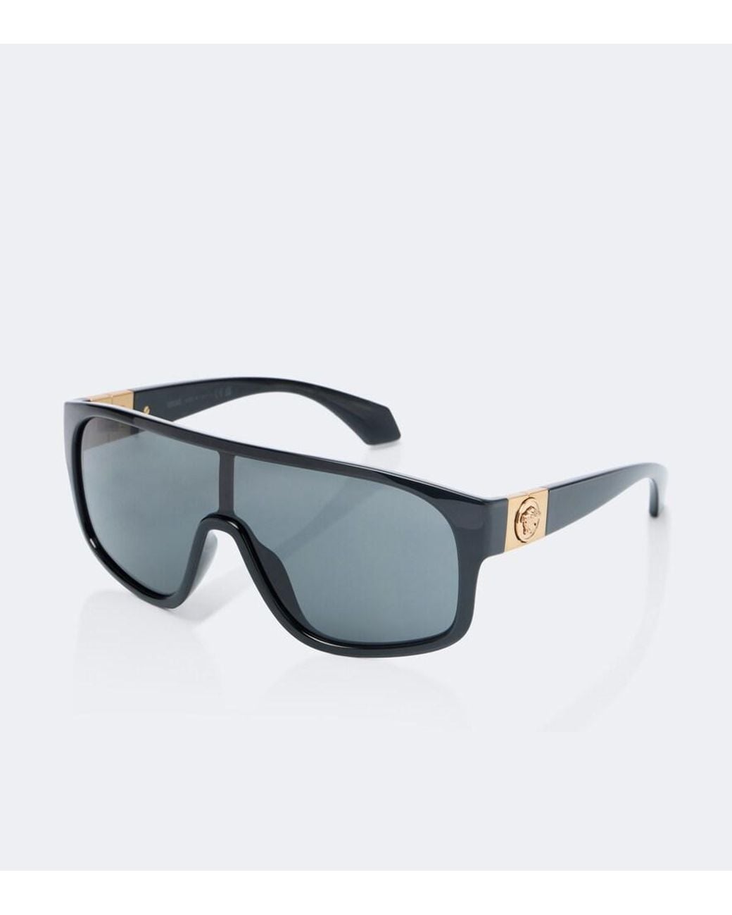 Versace Gray Vance Flat-Top Sunglasses