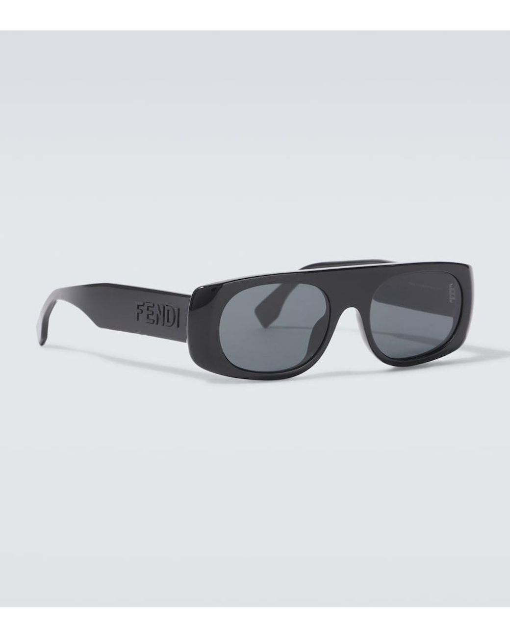 Occhiali Da Sole Flat-Top di Fendi in Gray da Uomo