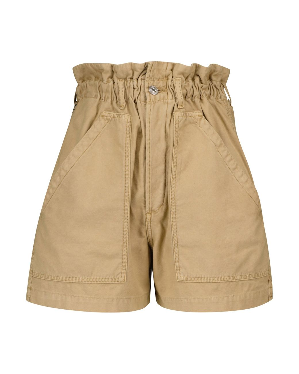 brown denim shorts