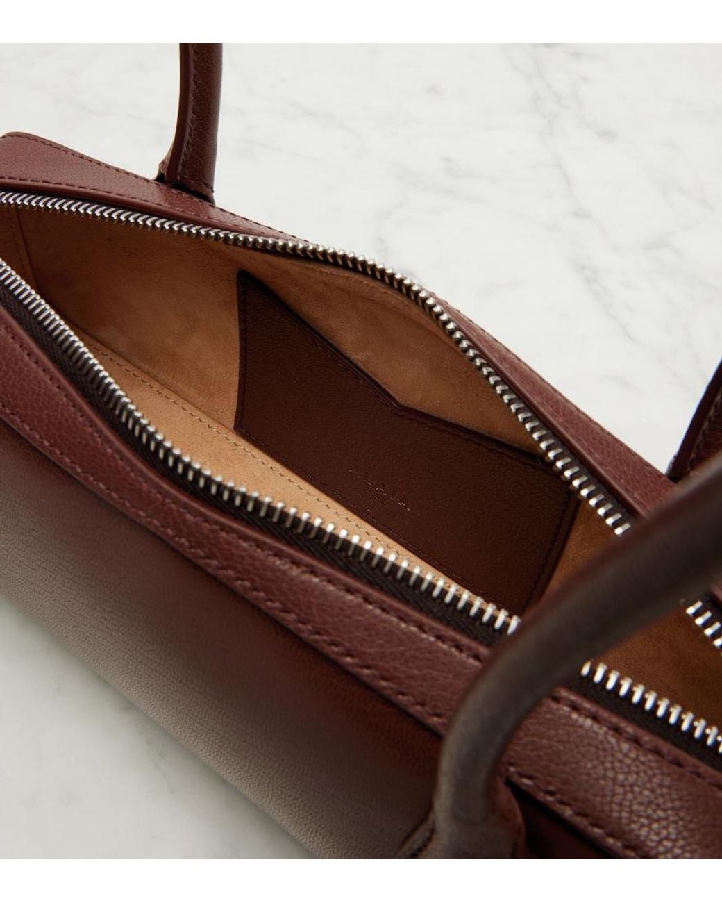 Alaïa Brown Le Teckel Small Leather Shoulder Bag